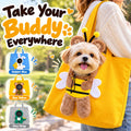 Romptail soft-sided pet carrier tote with mesh end panel