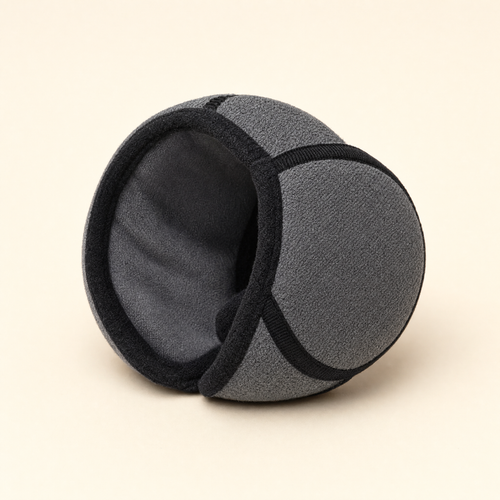 Romptail calming ear muffs, a stretch hood with padded cups